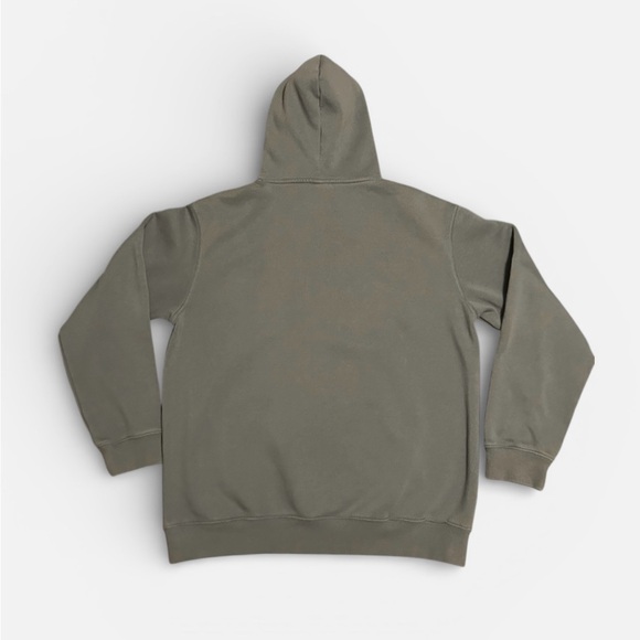 H&M Essentials Relaxed Fit Hoodie Medium Blue Gray Fleece Minimalist - Picture 2 of 5